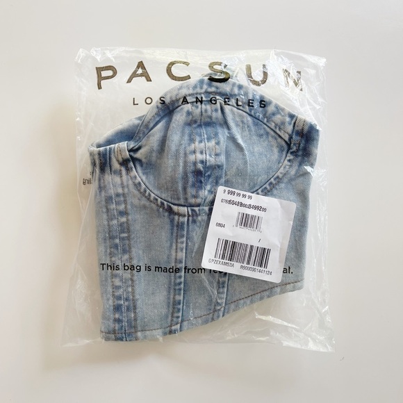 Pacsun Denim Corset Top - S - Picture 8 of 8